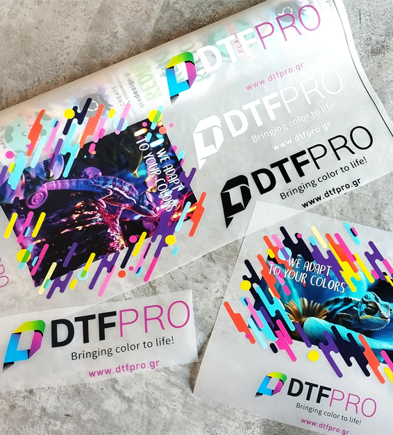 DTF Στάμπες με το Μέτρο. Εκτυπώσεις DTF με τετραχρωμία εκτύπωση. Εξαιρετική Αντοχή, Έγχρωμη στάμπα, Ελαστικότητα και Εύκολη εφαρμογή.